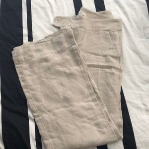 Loft wide leg linen trousers